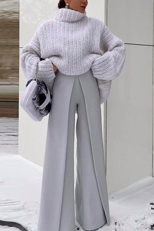 Dames Coltrui met Verlaagde Schouder en Pluizige Afwerking 2