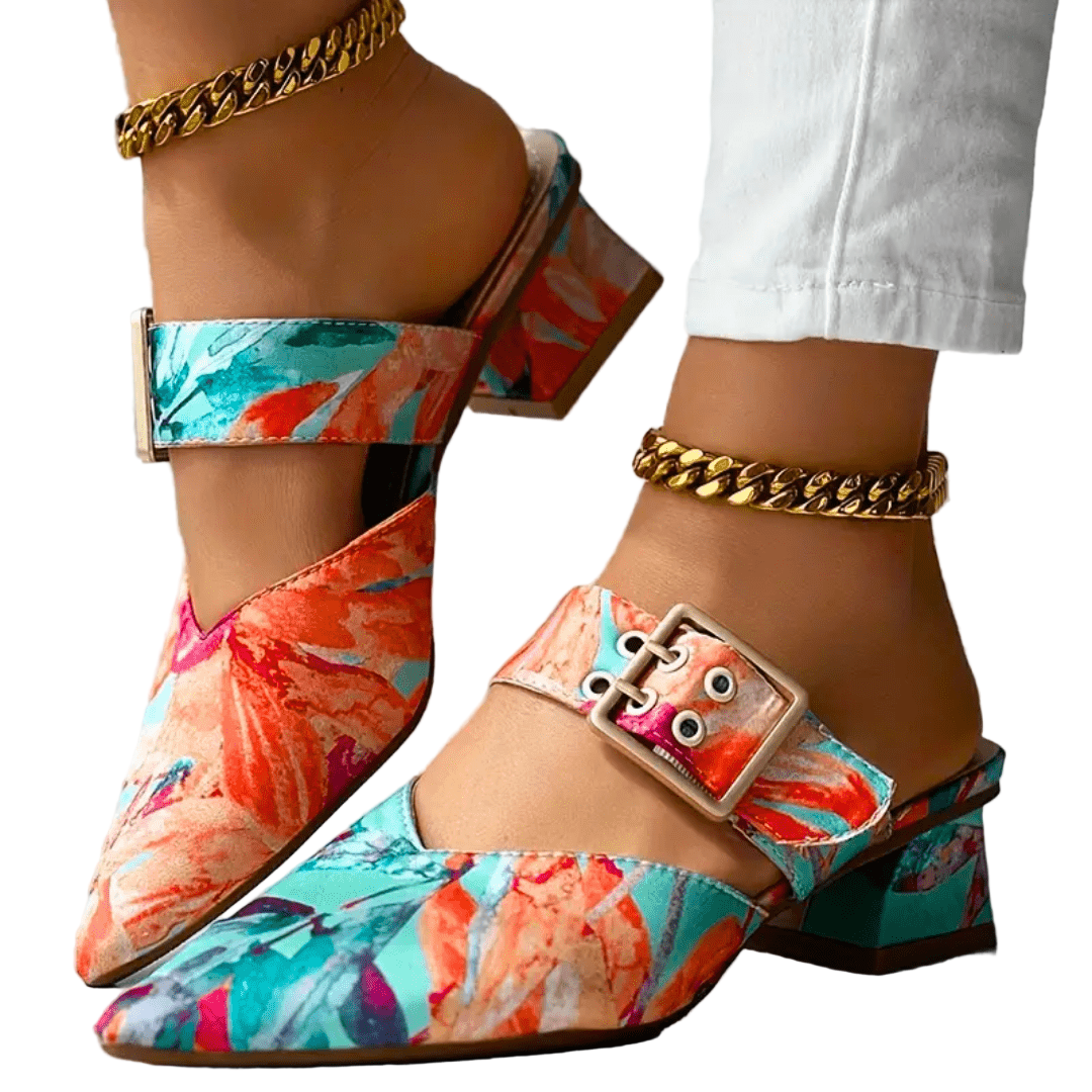 Dames Comfortabele Hakken Echt Leer 0