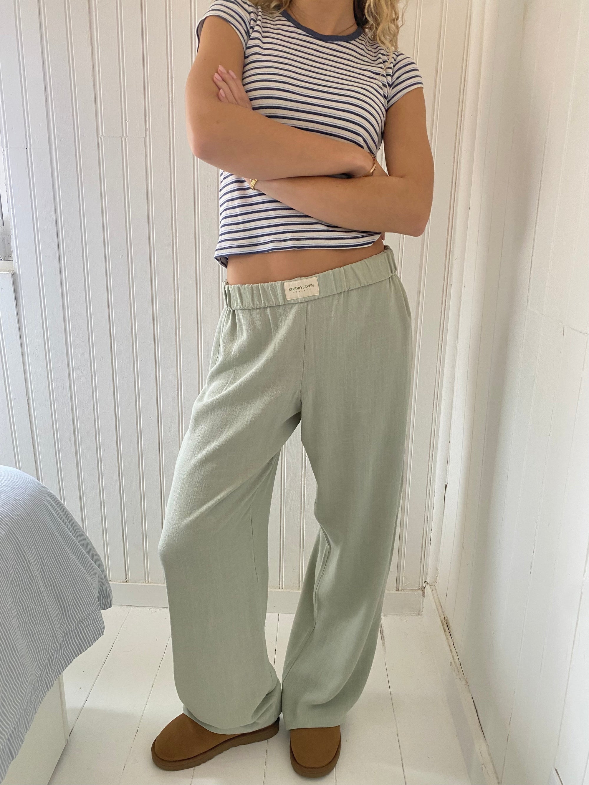 Dames Comfortbroek Casual Stijl Met Elastische Tailleband 3