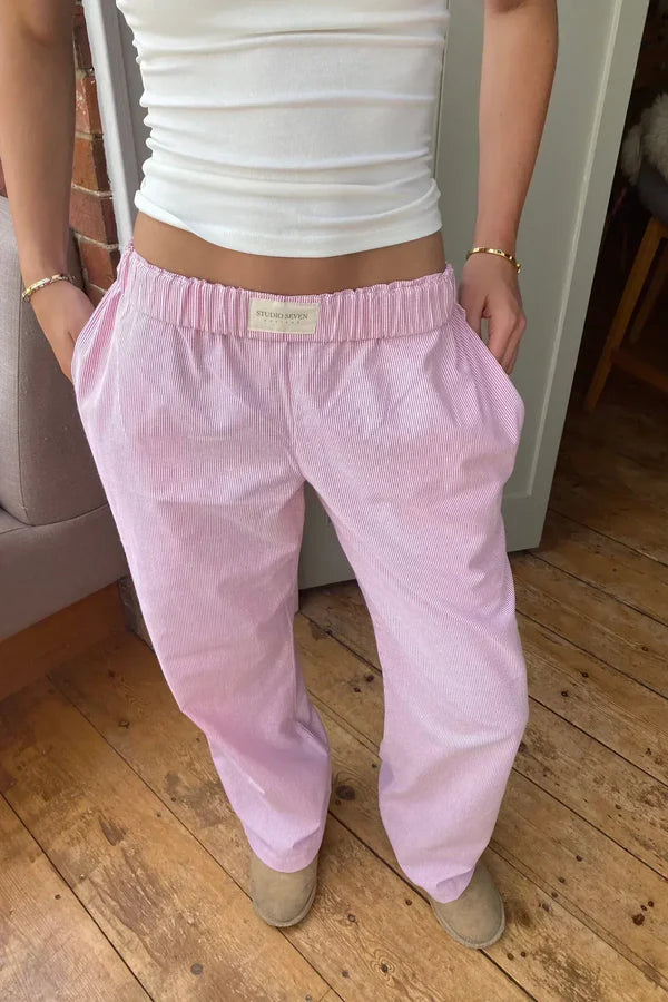 Dames Comfortbroek Casual Stijl Met Elastische Tailleband 4