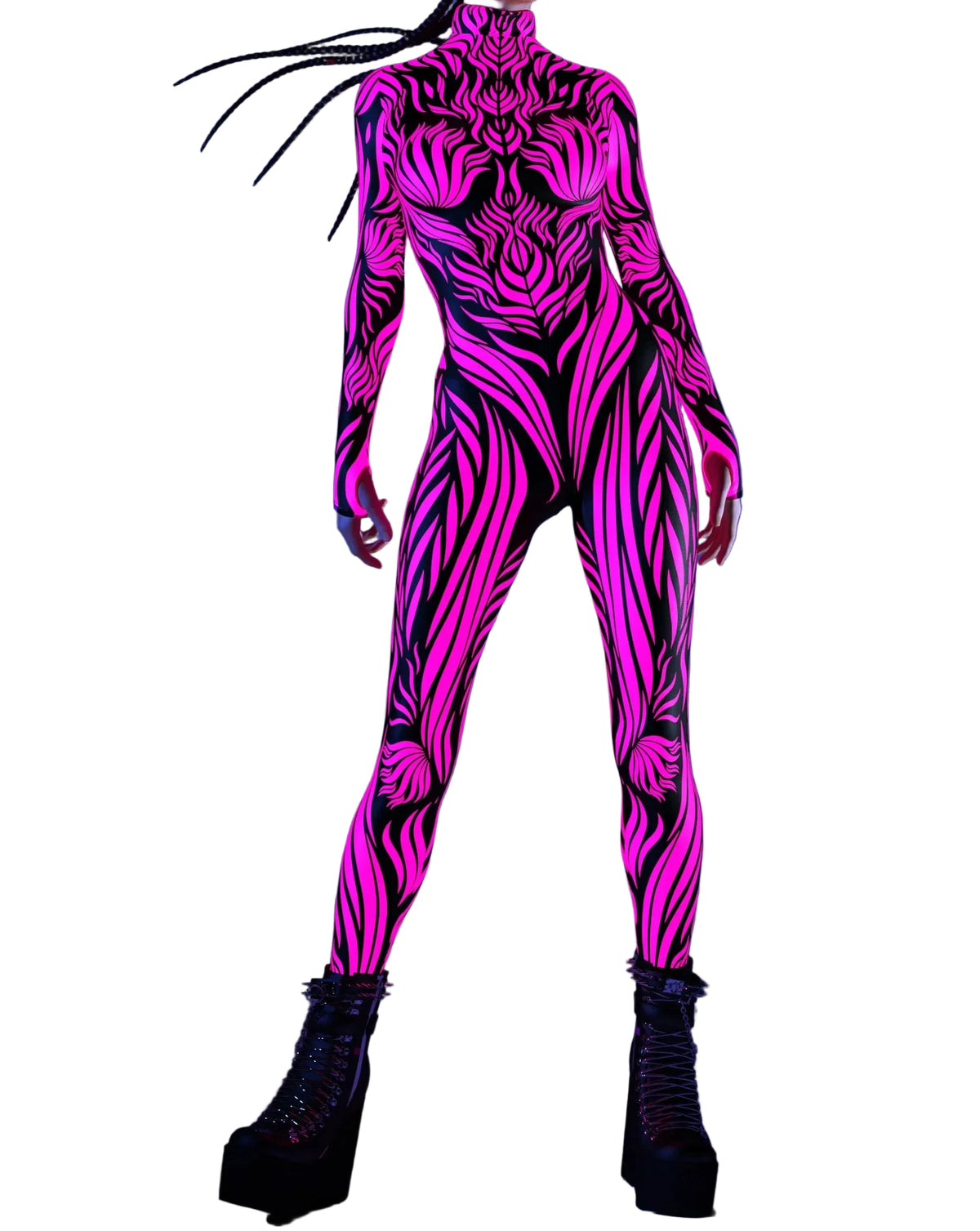 Dames Cosplay Jumpsuit Cyberpunk 3D Design 0