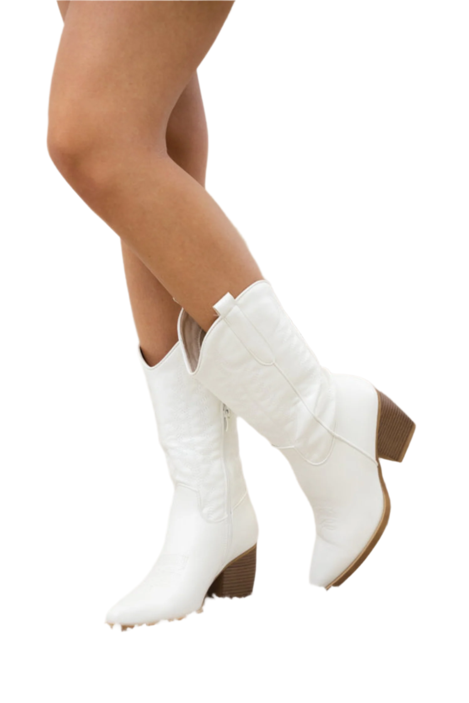 Dames Cowboy Laarzen Trendy Hoog Leer 0