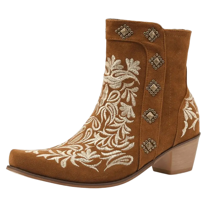 Dames Cowboylaarzen Enkellaarsjes Imitatieleer met Rubberen Zool 0