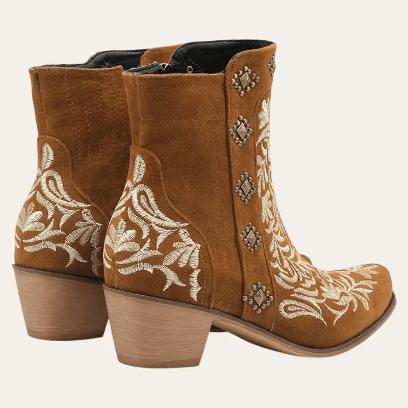 Dames Cowboylaarzen Enkellaarsjes Imitatieleer met Rubberen Zool 2