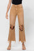 Dames Crop Flare Jeans Vintage 90's Goud 1