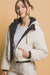 Dames Cropped Hooded Sherpa Reversible Jacket 3