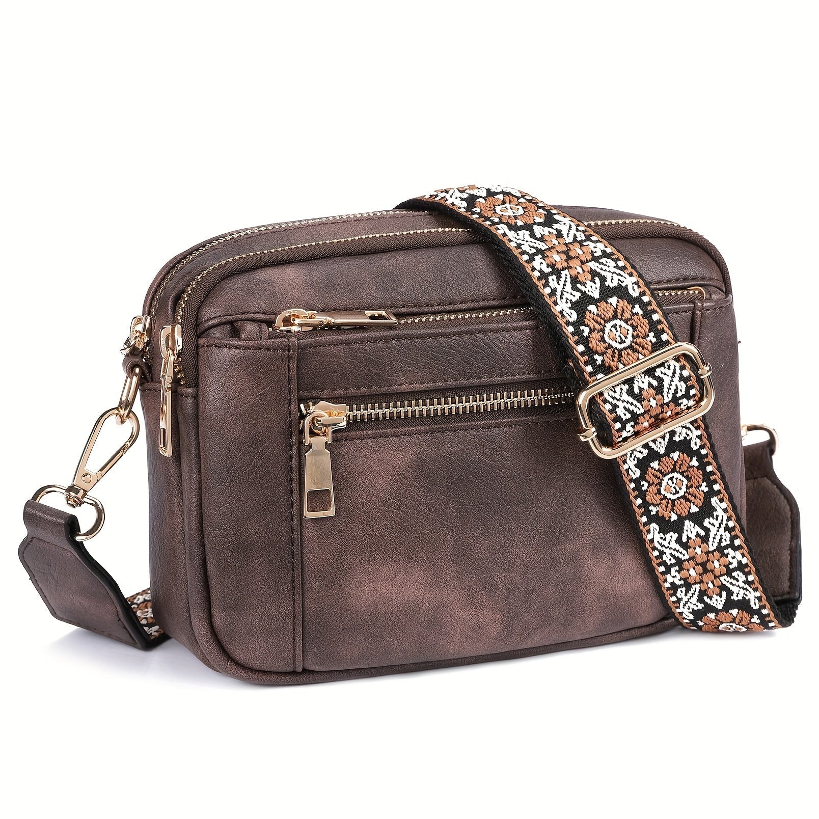 Dames Crossbody Tas Bohemian Stijl Vegan Leer 5