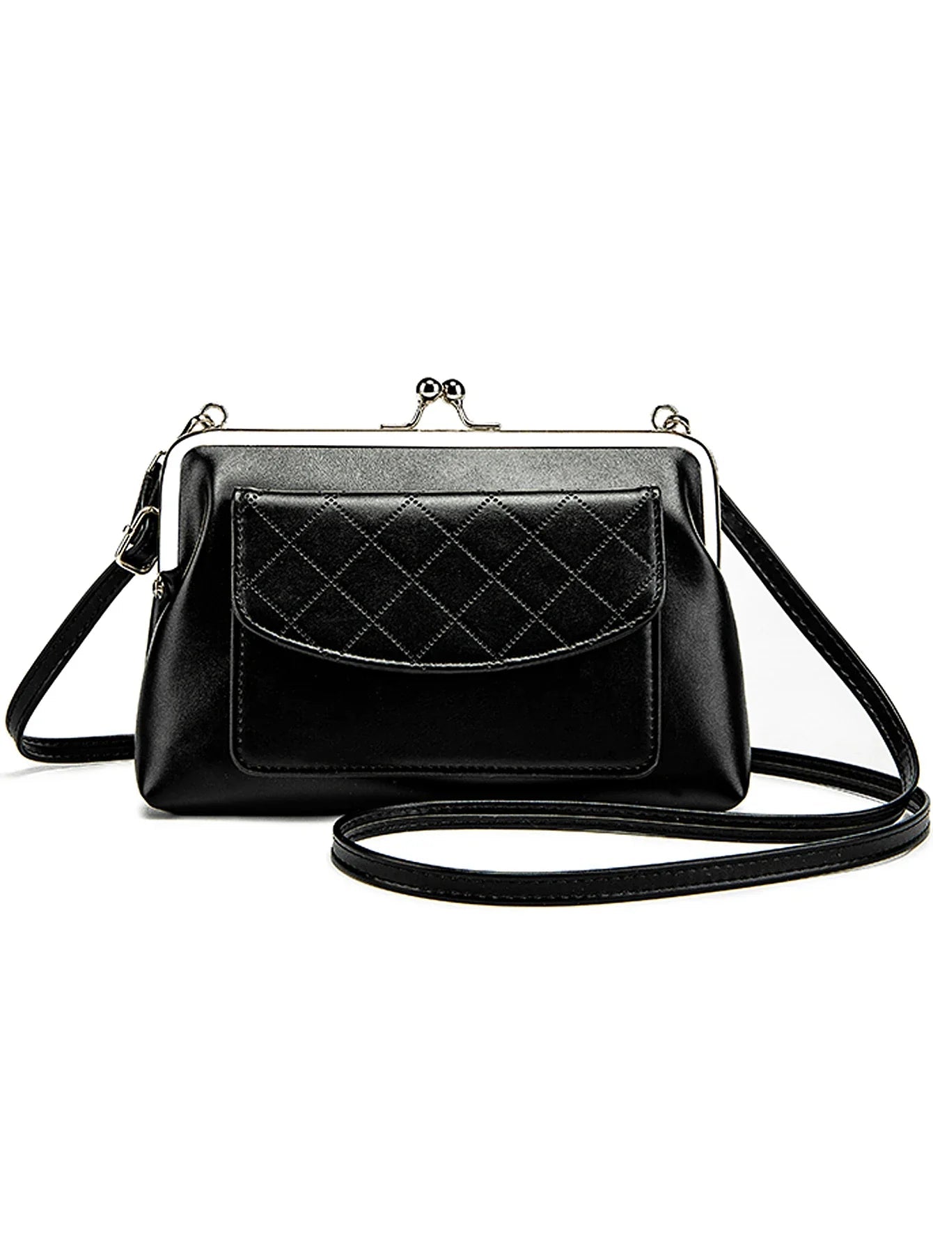 Dames Crossbodytas Compact Design met Lipvormige Sluiting 0