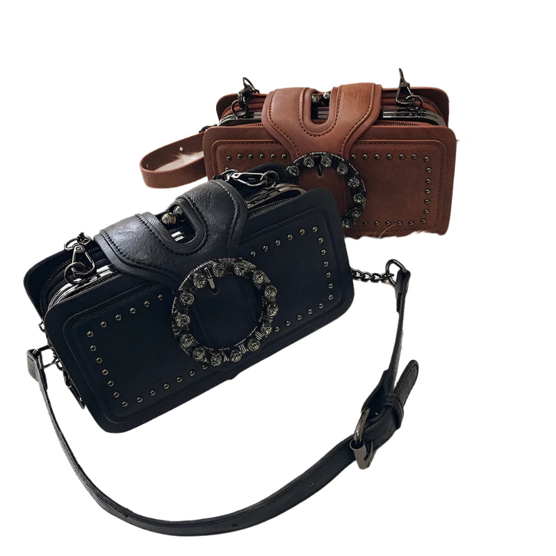 Dames Crossbodytas Vintage Gesp PU-leer 1