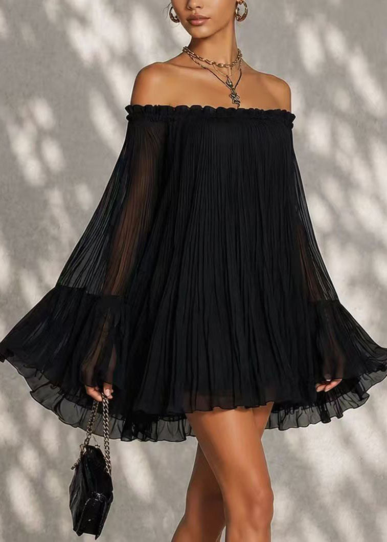 Dames Dagjurk Koude Schouder Bohemien Stijl 1