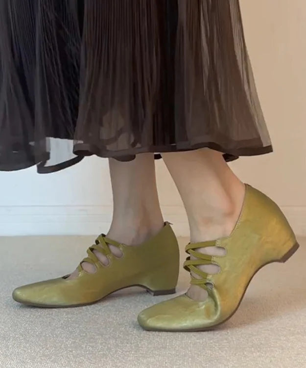 Dames Dansschoenen Vierkante Neus Gekruiste Bandjes 1