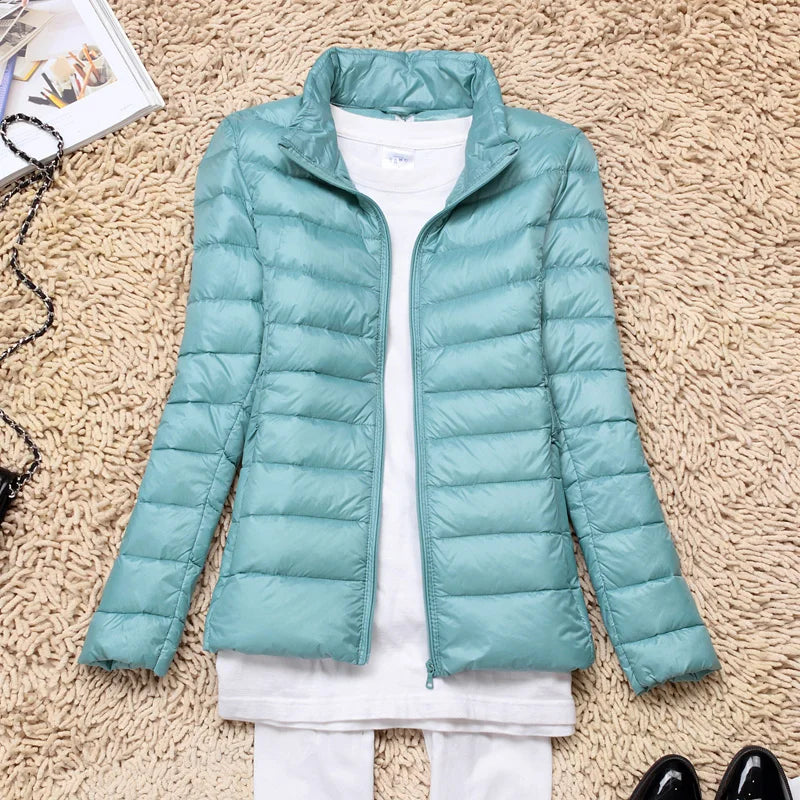 Dames Daunenjacke met Kapuze en Faltbaar Ontwerp 9