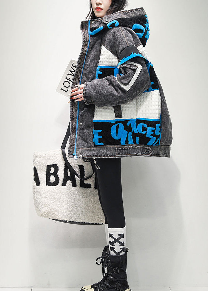 Dames Denim Jack met Capuchon en Ritssluiting 2