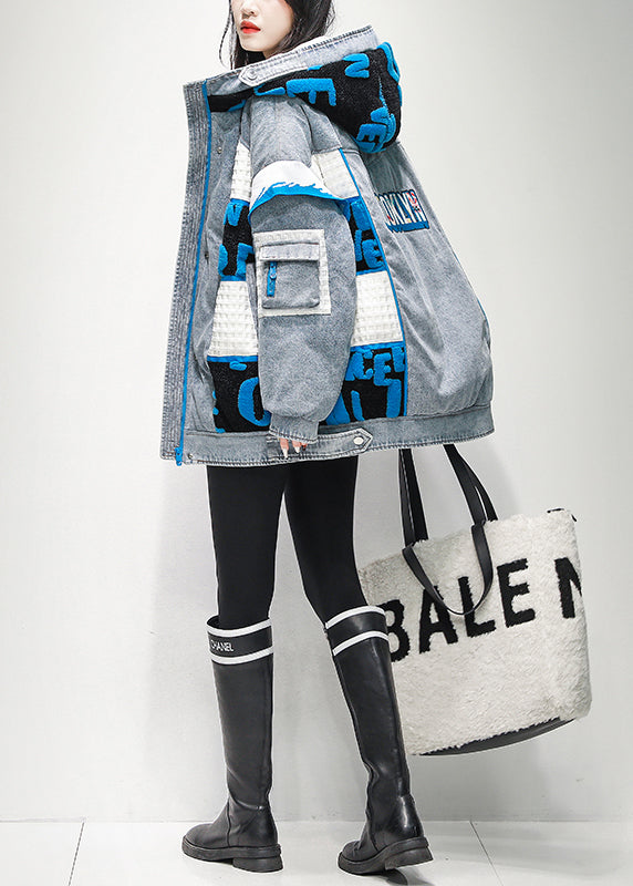 Dames Denim Jack met Capuchon en Ritssluiting 3