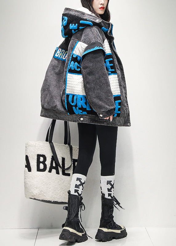 Dames Denim Jack met Capuchon en Ritssluiting 4