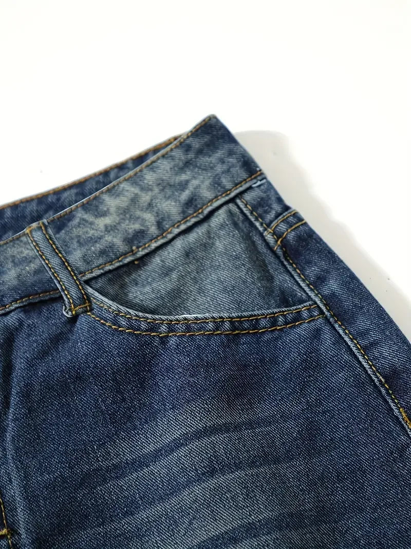 Dames Denim Jeans Hoge Taille Losse Pasvorm 6