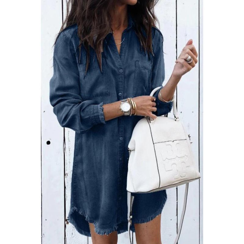 Dames Denim Jurk Klassiek 2