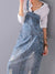 Dames Denim Latzkleid Casual Stijl 4