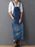 Dames Denim Latzkleid Casual Stijl 8