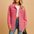 Dames Denim Winterjas met Knopen 3