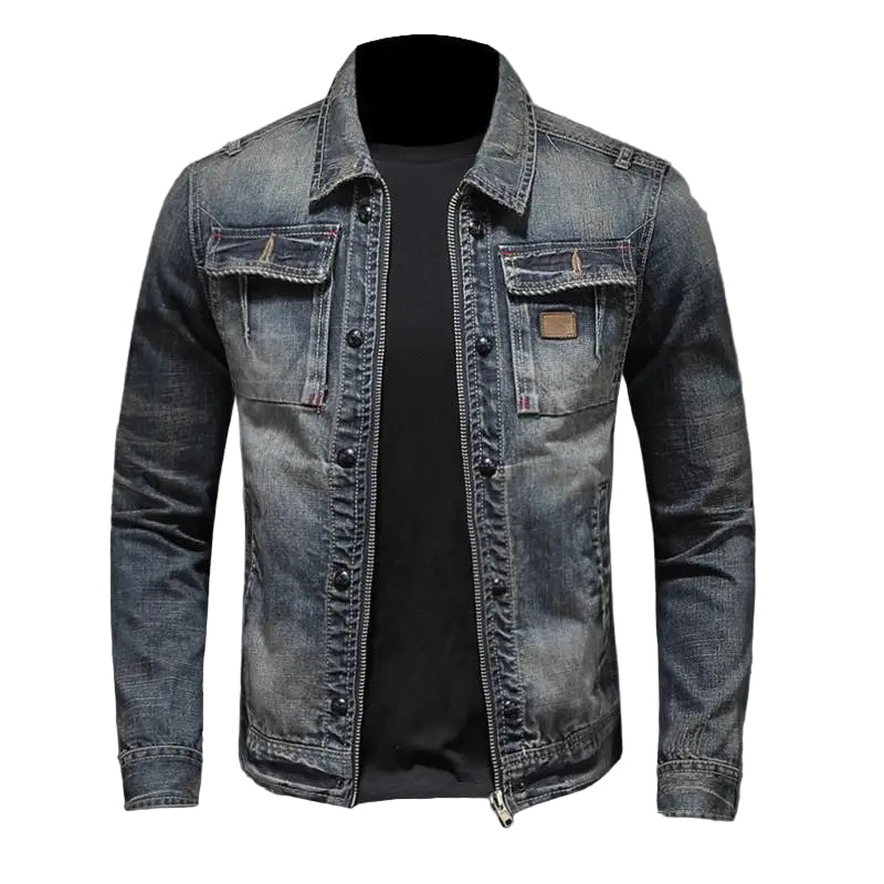 Dames Denimjacke Vintage Stijl Casual 0