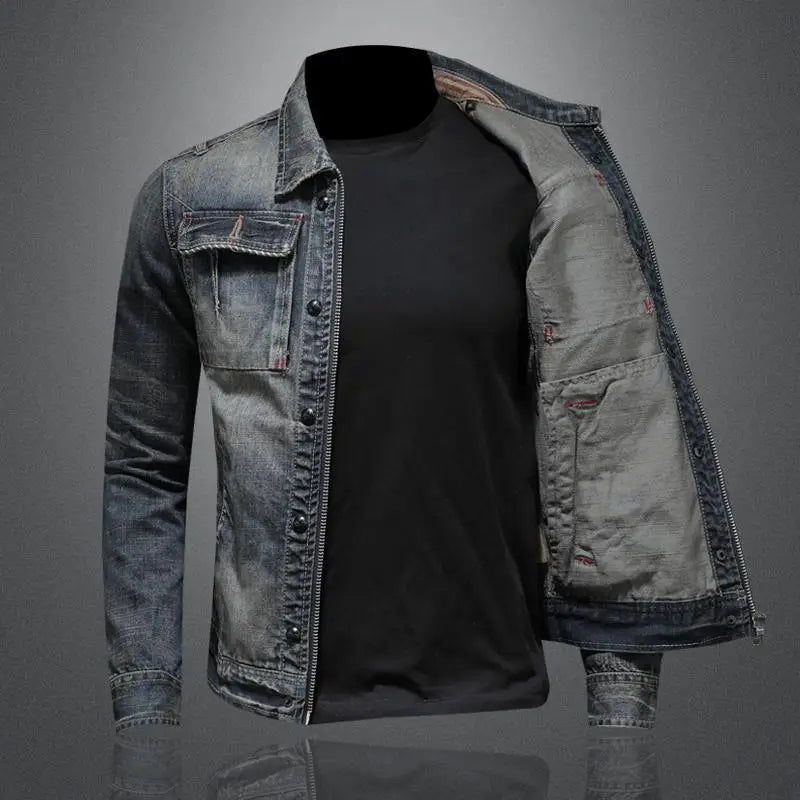 Dames Denimjacke Vintage Stijl Casual 1