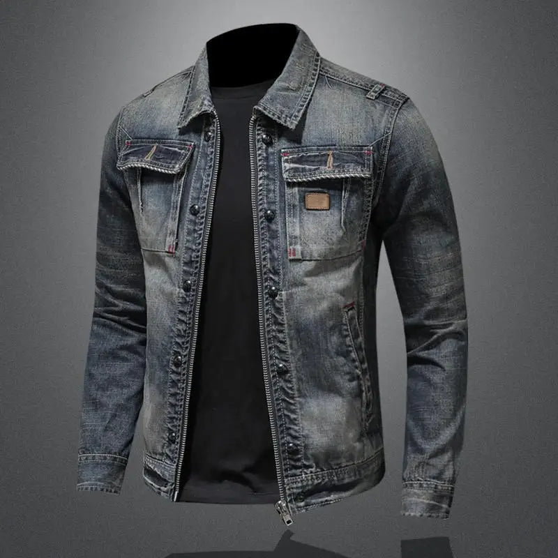 Dames Denimjacke Vintage Stijl Casual 2