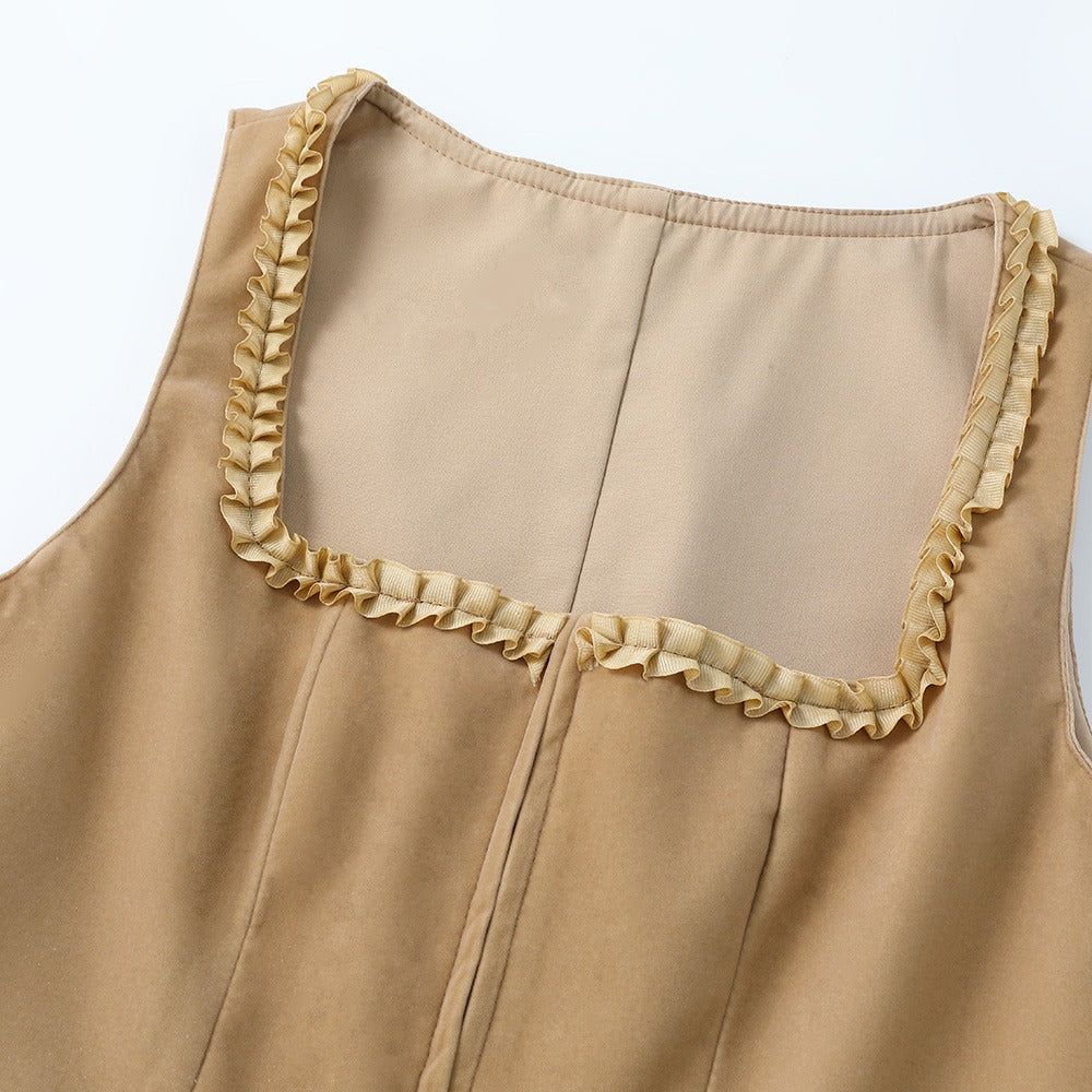 Dames Dirndl Leopardenprint Modern Oktoberfest Jurkje Hoogwaardige Stof 7