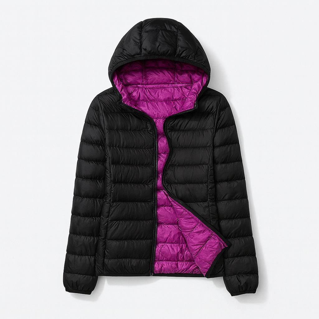 Dames Donsjack met Capuchon Modern 4