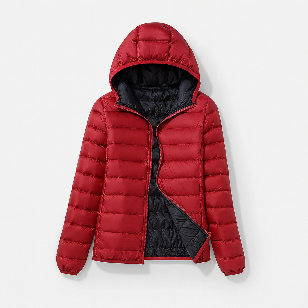 Dames Donsjack met Capuchon Modern 5