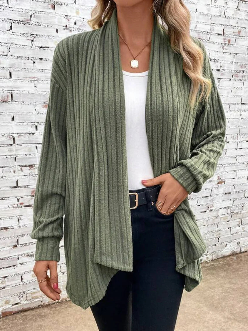 Dames Drape Cardigan met Ribbels 1