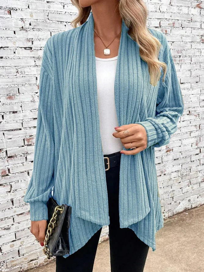 Dames Drape Cardigan met Ribbels 2