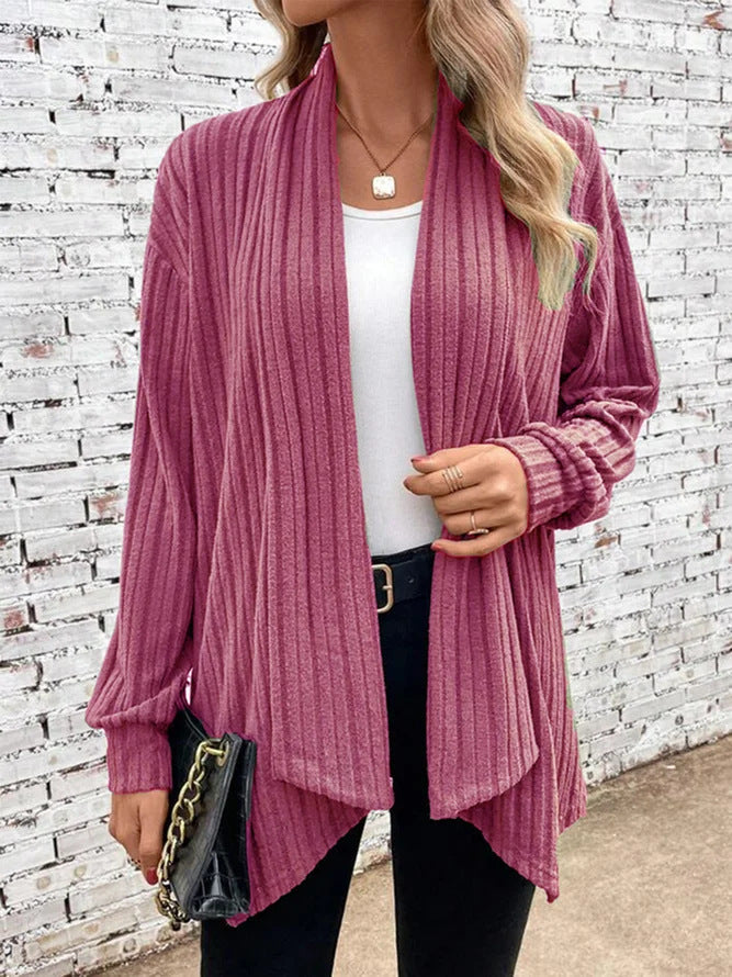 Dames Drape Cardigan met Ribbels 3