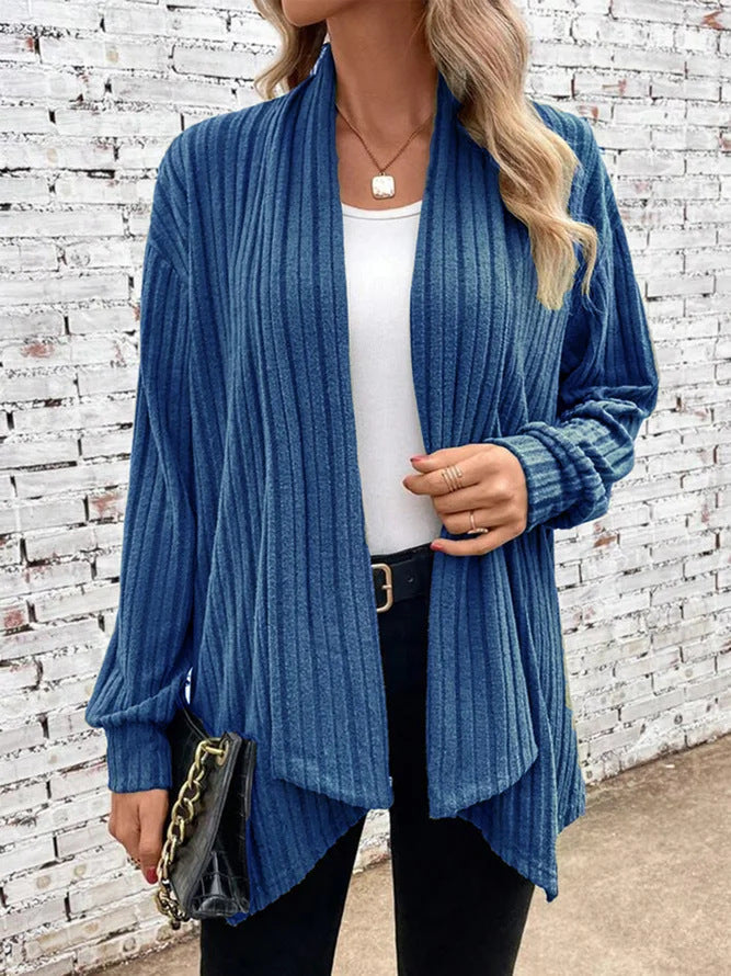 Dames Drape Cardigan met Ribbels 4