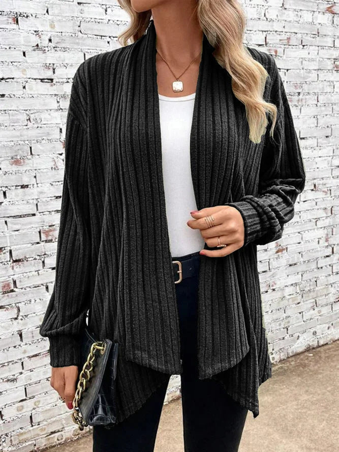 Dames Drape Cardigan met Ribbels 5