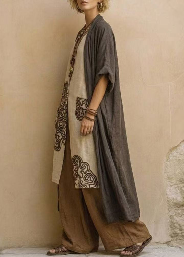 Dames Driedelige Set Boho V-halsprint 2