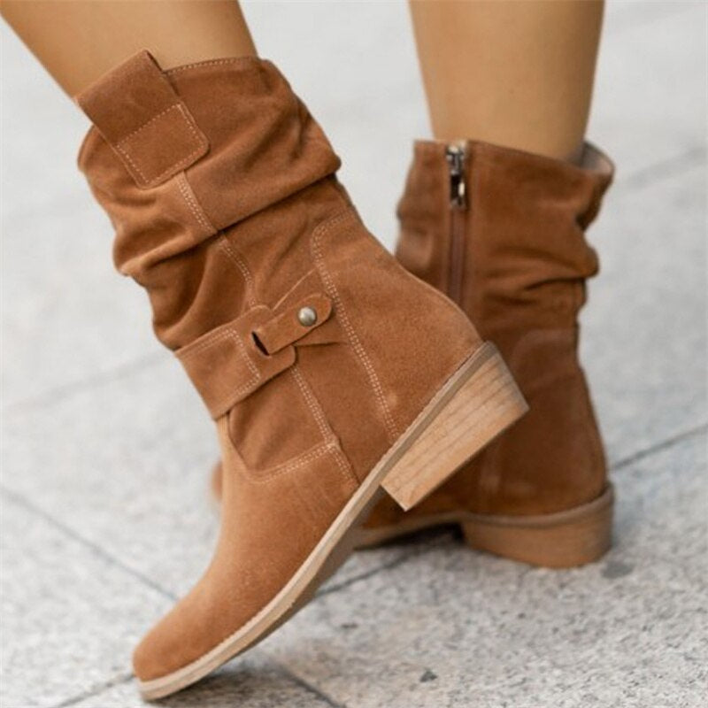 Dames Enkellaarsjes Casual Stijl 7
