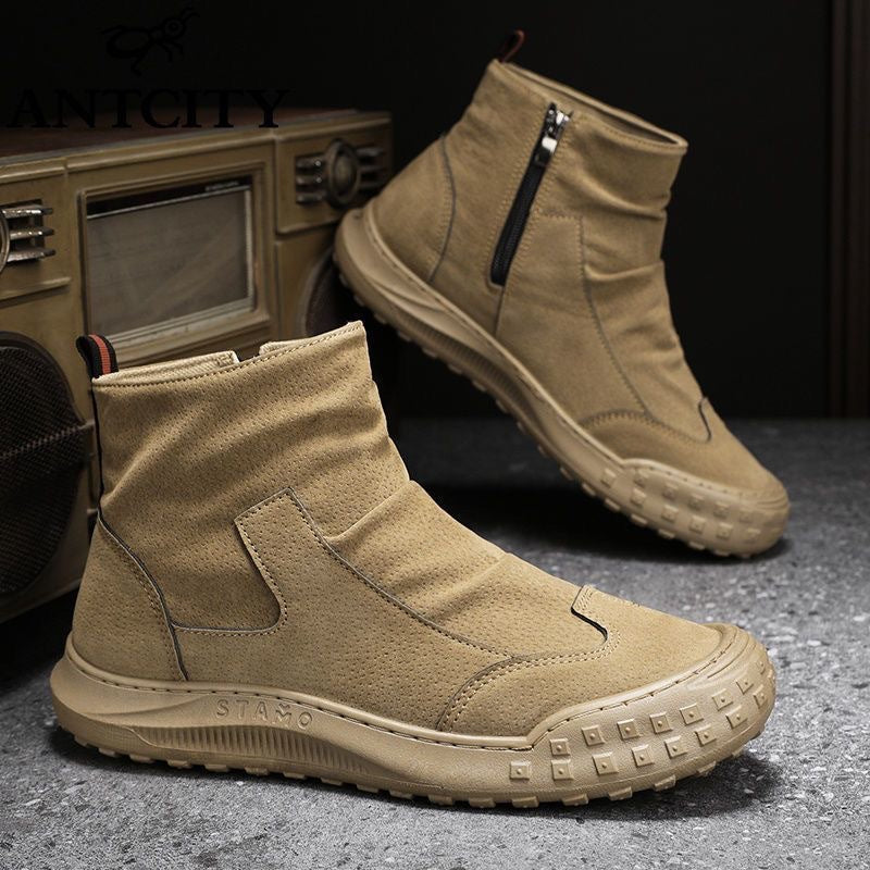 Dames Enkellaarsjes Modieuze Ritssluiting 7