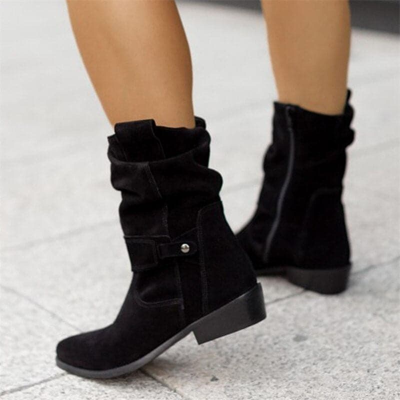Dames Enkellaarsjes met Hak Tijdloos Ontwerp 2