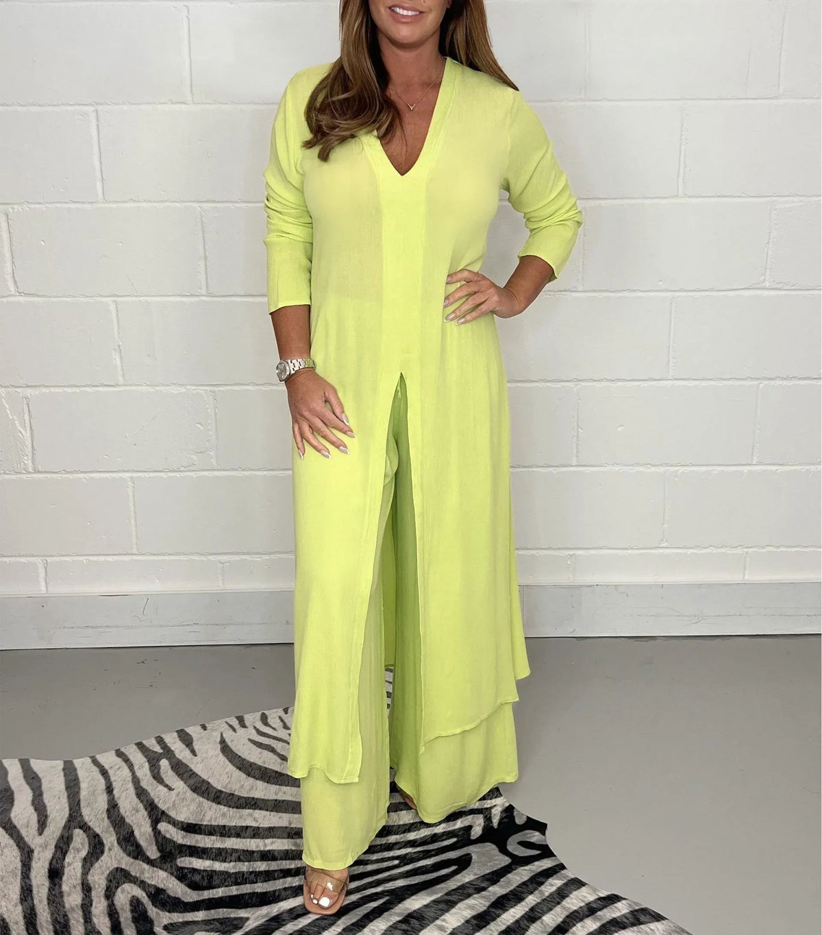 Dames Ensemble Top en Broek Stijlvol 4