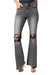 Dames Faded Flair Jeans Zwart 0