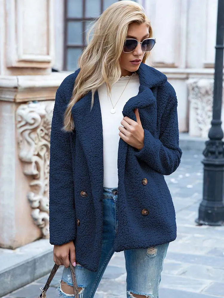 Dames Faux Fur Jas Luxe Stijl 16