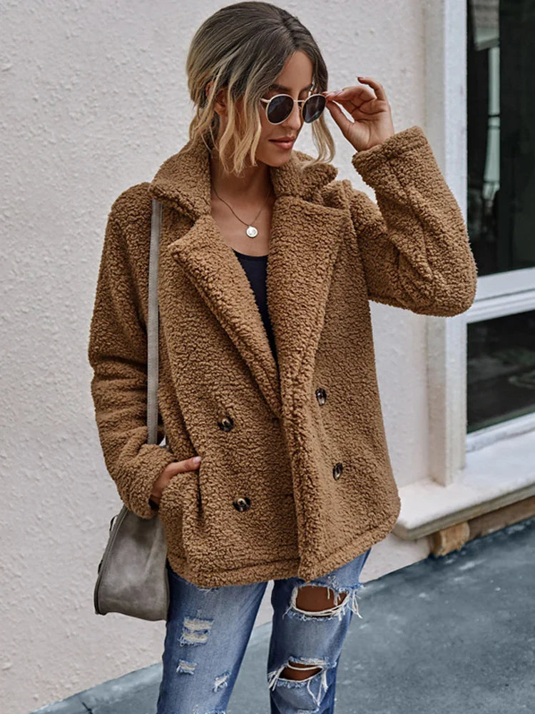 Dames Faux Fur Jas Luxe Stijl 1