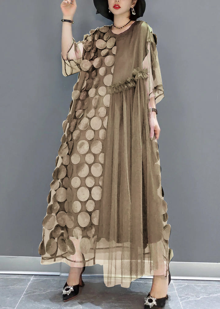 Dames Feestjurk Tulle Asymmetrisch met Halve Mouwen voor Bruiloft en Speciale Gelegenheden 10