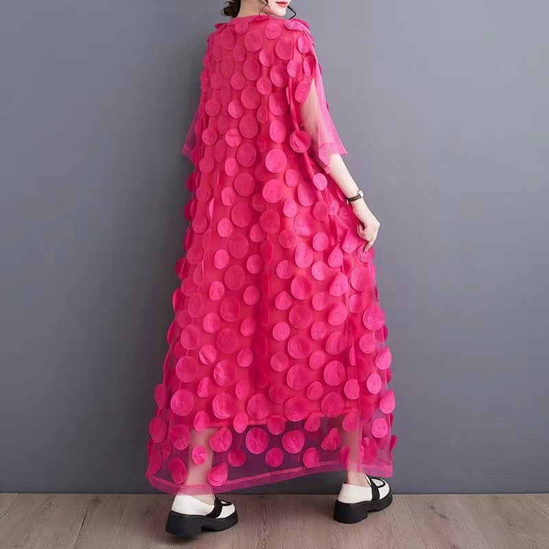 Dames Feestjurk Tulle Asymmetrisch met Halve Mouwen voor Bruiloft en Speciale Gelegenheden 5