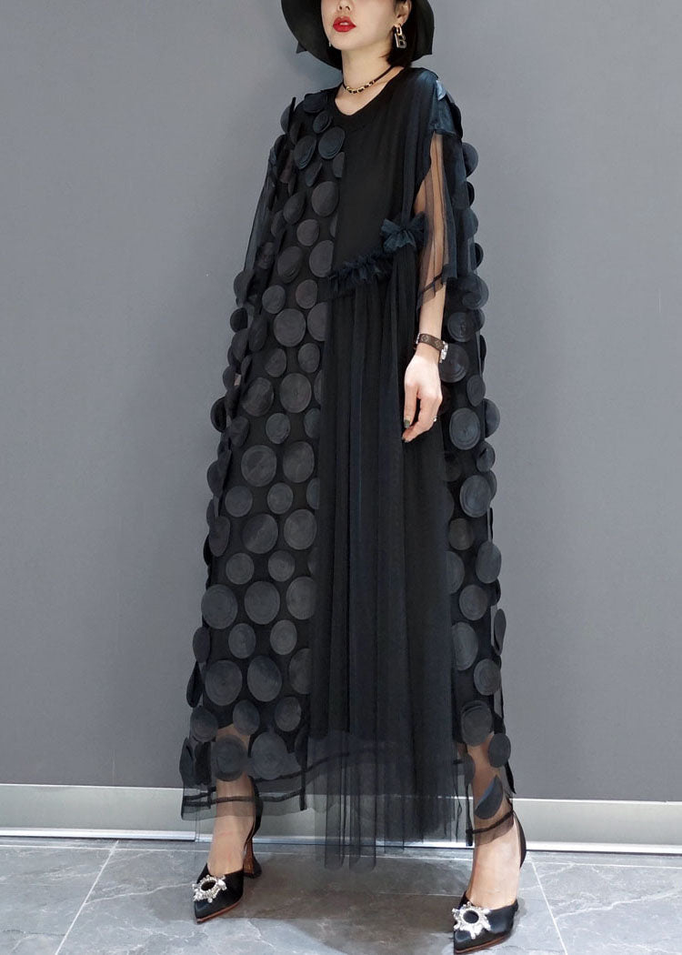 Dames Feestjurk Tulle Asymmetrisch met Halve Mouwen voor Bruiloft en Speciale Gelegenheden 6