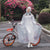 Dames Fiets Regenponcho Transparant Waterdicht PVC 4