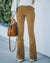 Dames Flared Broek Hoge Taille Zachte Gemengde Stof 5