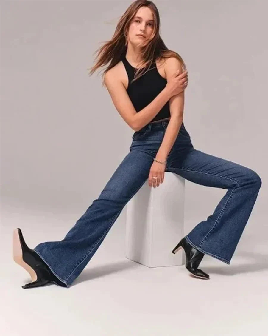 Dames Flared Jeans Hoge Taille 5