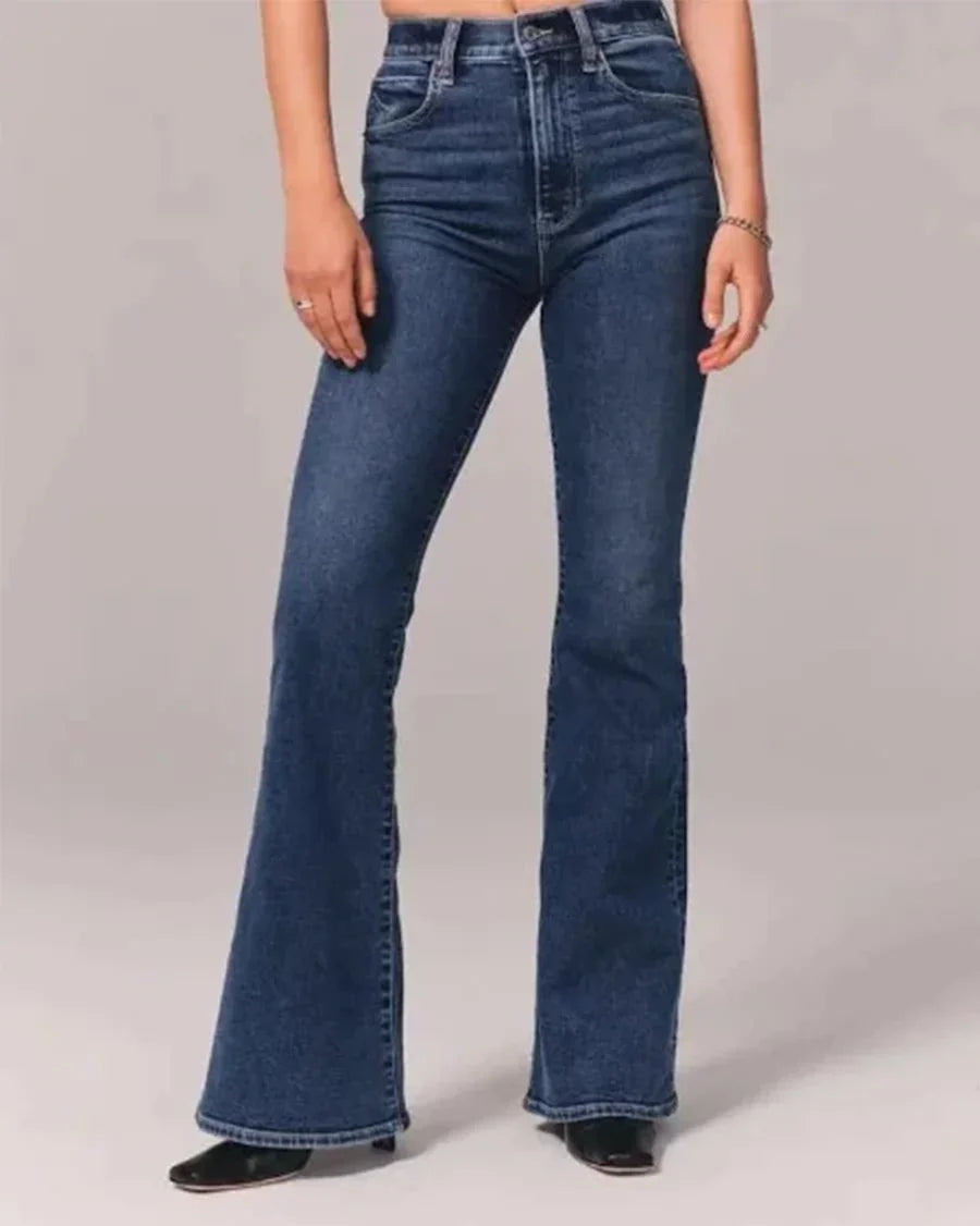 Dames Flared Jeans Hoge Taille 9